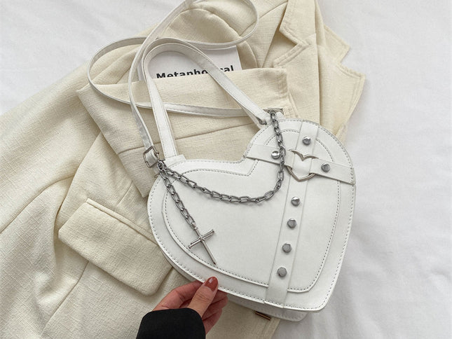Korean-style Cute Niche Heart-shaped Shoulder Crossbody Bag