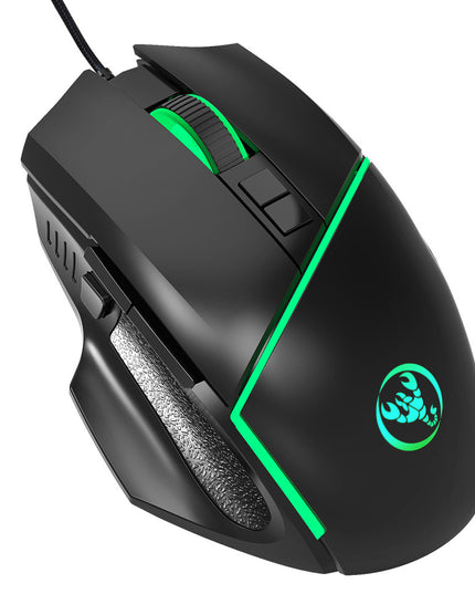 New wired 6400dpi adjustable lighting gaming mouse