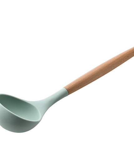 Silicone Kitchenware With Wooden Handle