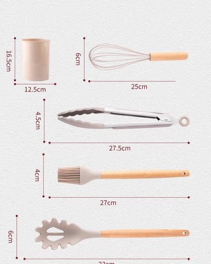 Household Silicone Kitchenware 12-piece Set