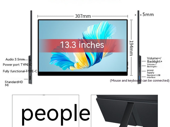 Touch Portable Monitor Mobile Phone Computer Game External Expansion Screen