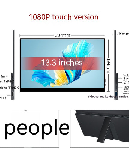 Touch Portable Monitor Mobile Phone Computer Game External Expansion Screen