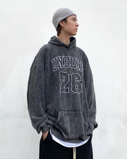 Retro sports jersey hoodie