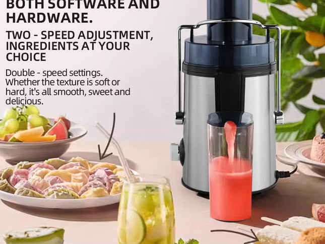 High-Capacity Multi-Function Cold-Press Juicer For Home Use