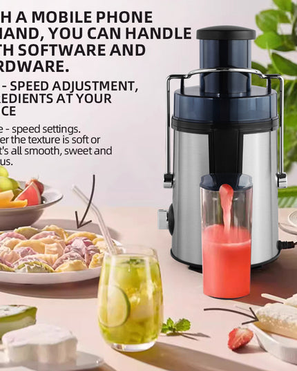 High-Capacity Multi-Function Cold-Press Juicer For Home Use