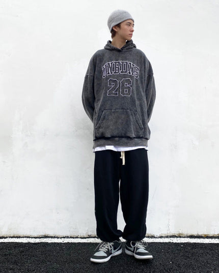 Retro sports jersey hoodie
