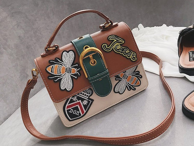 Embroidered handbag