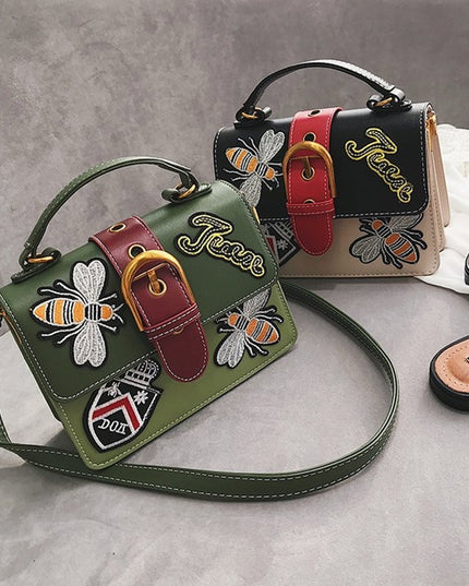 Embroidered handbag