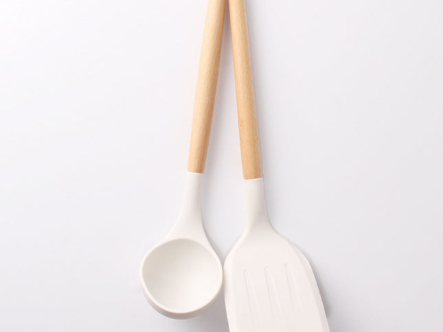 White Silicone Spatula Set Kitchen Tools