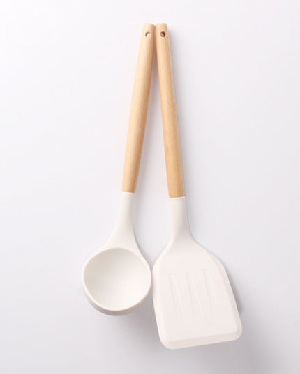White Silicone Spatula Set Kitchen Tools