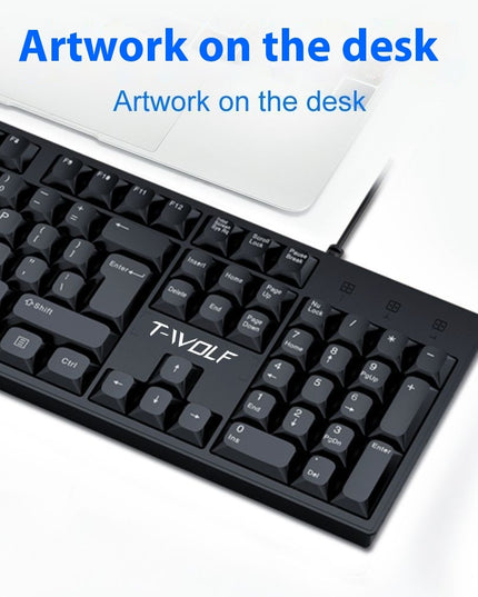 Wired USB Keyboard Laptop Office Home