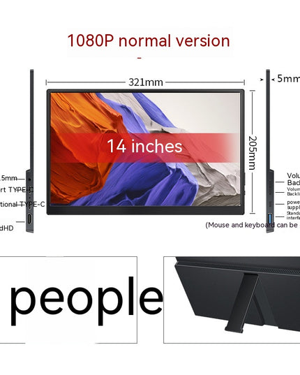 Touch Portable Monitor Mobile Phone Computer Game External Expansion Screen