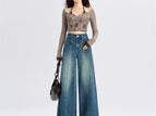 Retro Blue cropped pants