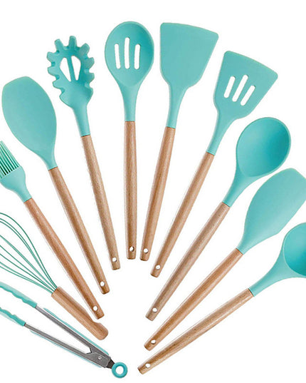 Silicone Kitchenware With Wooden Handle