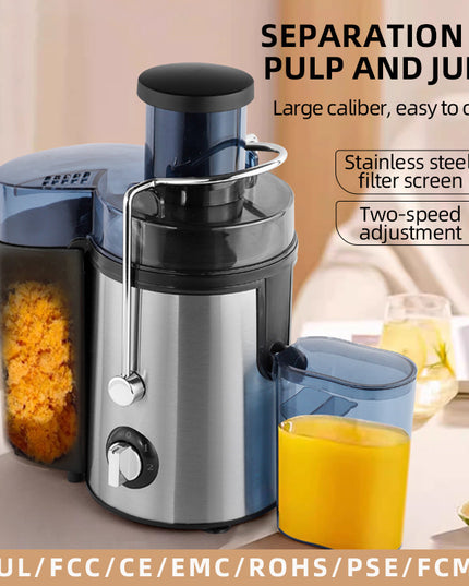 High-Capacity Multi-Function Cold-Press Juicer For Home Use