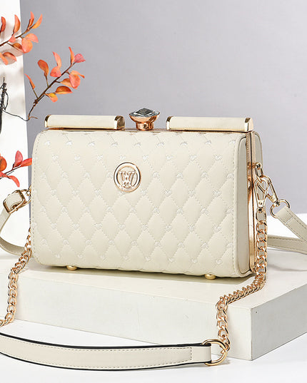 Niche Trendy Diamond-quilted Shoulder Bag With A Premium Texture