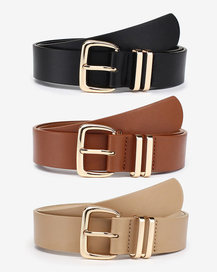 Amazon AliExpress European And American Fashionable Golden Buckle Belt Cross-border Supply Wholesale
