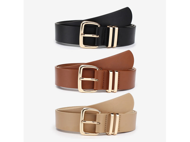 Amazon AliExpress European And American Fashionable Golden Buckle Belt Cross-border Supply Wholesale