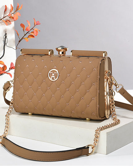 Niche Trendy Diamond-quilted Shoulder Bag With A Premium Texture