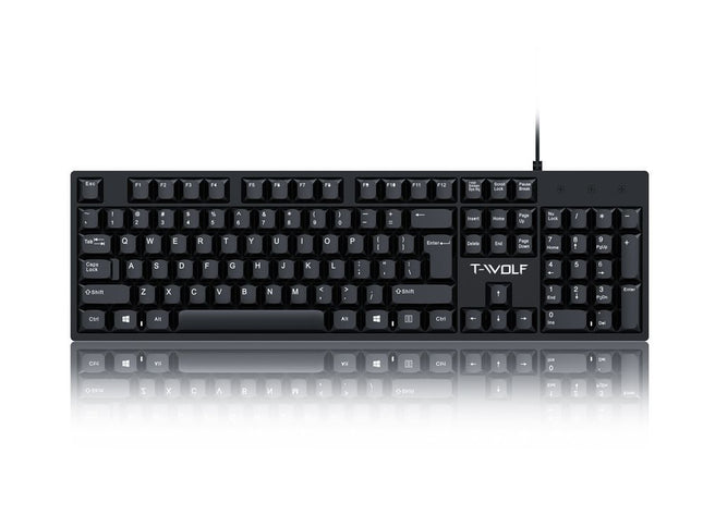 Wired USB Keyboard Laptop Office Home