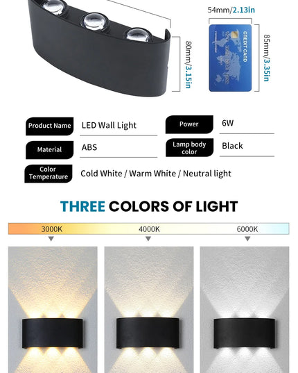 LED Wall Light Outdoor Indoor