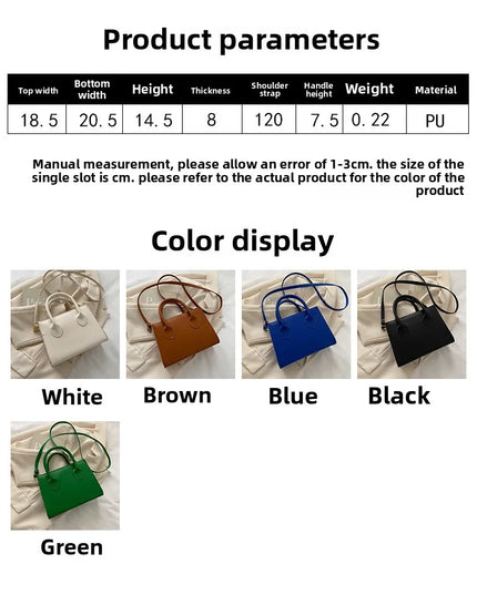 Elegant Black Handbag with Dual Handles