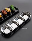 Silver 4-compartment