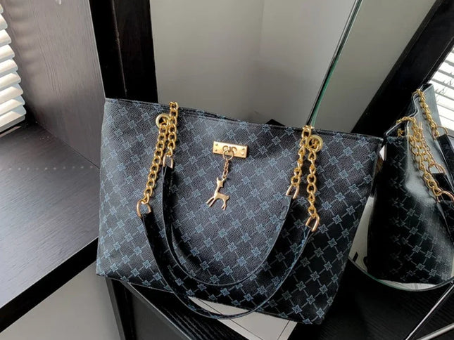 New Presbyopia Handbag Texture Soft Leather Large