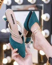 Navy Blue (Heel 3cm) / 37