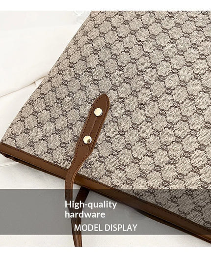Large women's handbag, simple and versatile