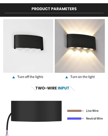 LED Wall Light Outdoor Indoor