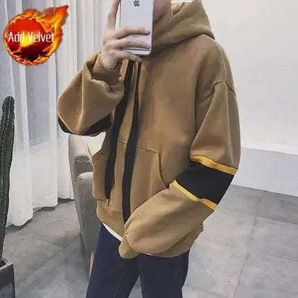 Sweatshirts for Men Loose Warm Winter Man Hoodies