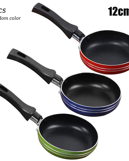 12cm/14cm/16cm Mini Frying Pan Non-Stick Steel Frypan Pot Saucepan