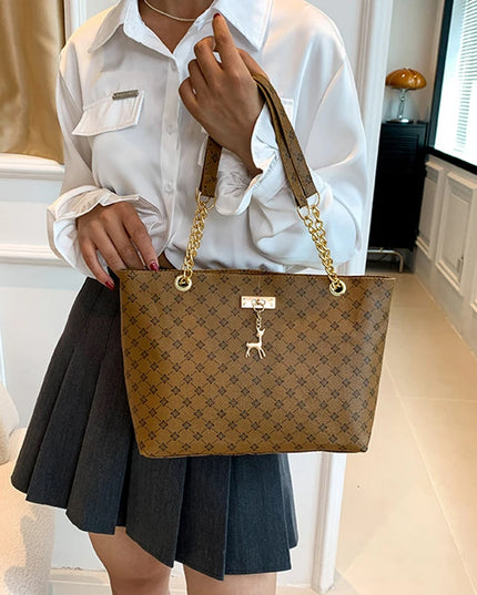 New Presbyopia Handbag Texture Soft Leather Large