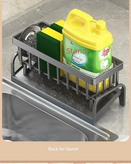 Kitchen Spice Storage Shelf with Drainage Rack