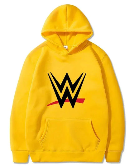 New loose hooded sweatshirt with WWE logo print