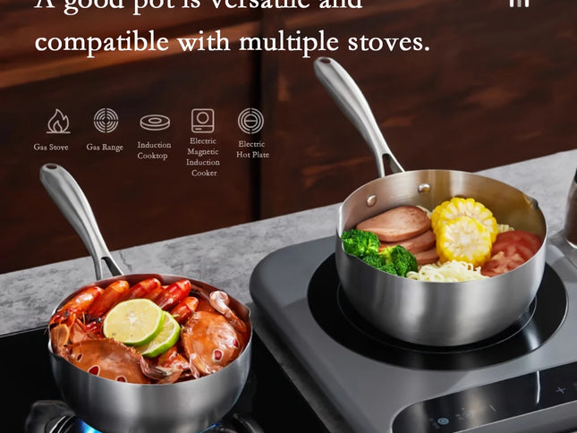 18cm Stainless Steel Saucepan Cookware
