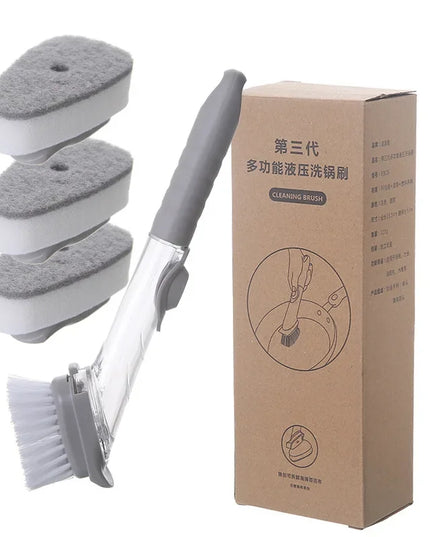 Kitchen Cleaning Brush 2 In 1 Long Handle Cleaing Brush