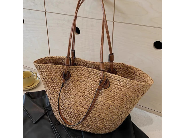New Shoulder Bag Handmade Straw Woven Large Capacity