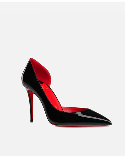 Elegant Hollow Women's High Heels Luxury Brand Black