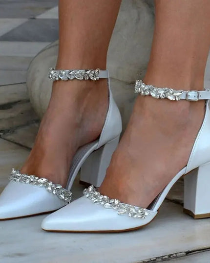 Pointed High Heel Thick Heel Spring and Summer