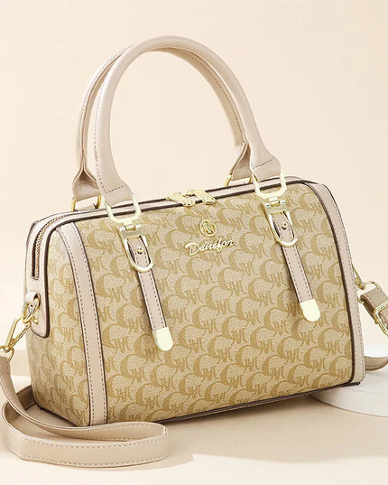 Boston handbag, a light luxury and high-end style women's messenger bag