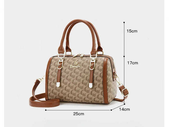 Boston handbag, a light luxury and high-end style women's messenger bag