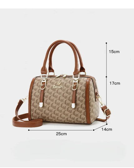 Boston handbag, a light luxury and high-end style women's messenger bag
