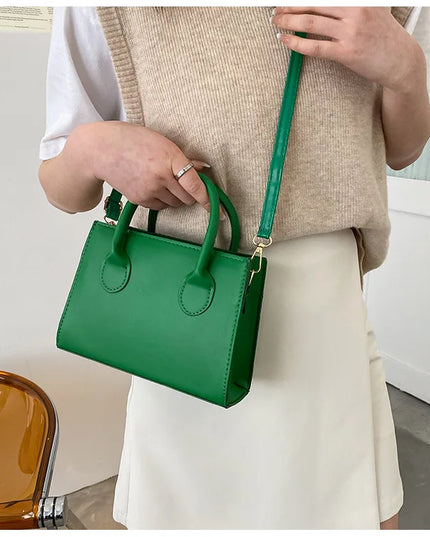 Elegant Black Handbag with Dual Handles