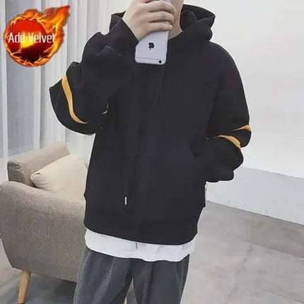 Sweatshirts for Men Loose Warm Winter Man Hoodies