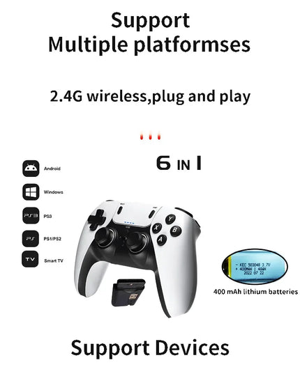 Wireless Gaming Controller For PS1 PS2 PS3 PC Android