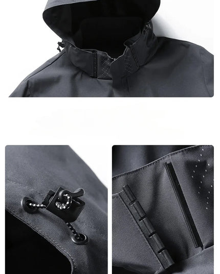 Men's Waterproof Rain Jacket Lightweight Outer Hooded