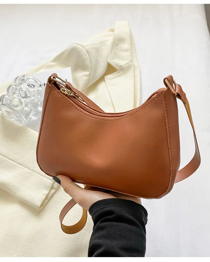 WOMEN'S Bag Underarm Bag  Handbags Retro Solid Color