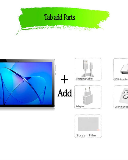 TABLET 10.1 Inch Tablet Android 13 Tablet 6GB RAM 128GB ROM 4G